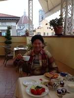 ホテルのテラス